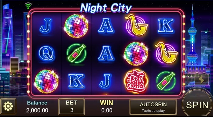 When you play JILI slot game Night City, you'll see the city lights and famous sights as you spin with 3 reels and up to 25 paylines.