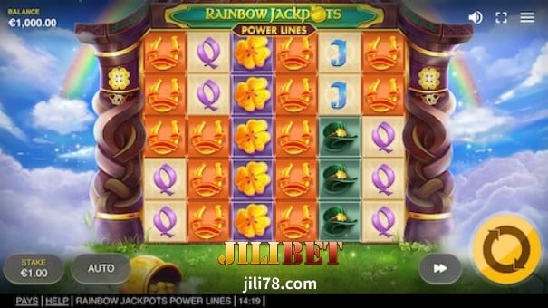 JILIBET Online Casino- Rainbow Jackpots Power Lines