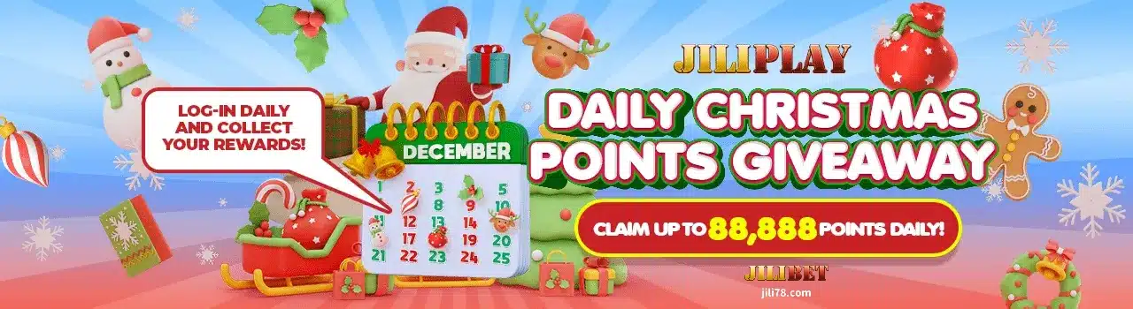 JILIBET Daily Christmas Points GIVEAWAY!