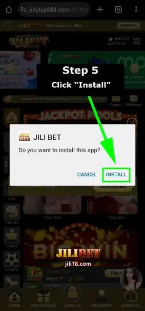 Hakbang 5: I-click ang "I-install".