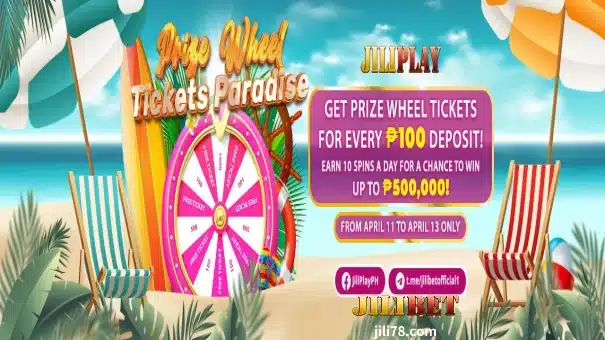 JILIBET Prize Wheel Tickets Paradise
